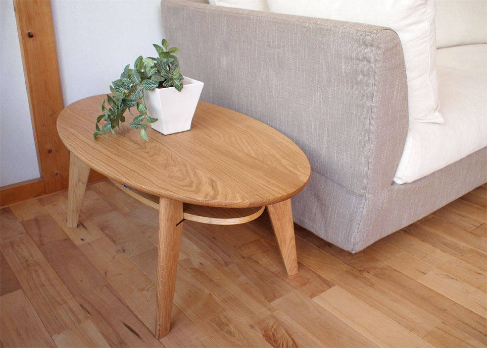 LIVING TABLE -楕円ローテーブル- | 商品一覧【静岡のオーダー家具屋